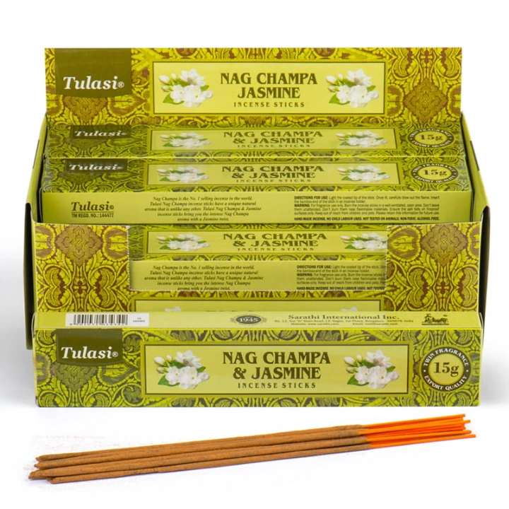 Kadzidełka Tulasi Nag Champa JAŚMIN Jasmine.jpg