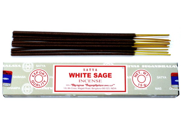 Kadzidełka Satya - BIAŁA SZAŁWIA White Sage - 15 g