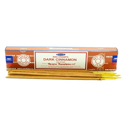 Kadzidełka Satya CIEMNY CYNAMON Dark Cinnamon 15szt.1.jpg