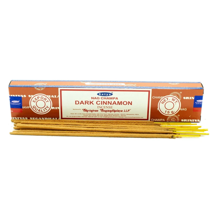 Kadzidełka Satya CIEMNY CYNAMON Dark Cinnamon 15szt.1.jpg