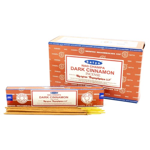 Kadzidełka Satya CIEMNY CYNAMON Dark Cinnamon 15szt.2.jpg