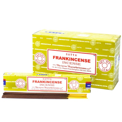 Kadzidełka Satya KADZIDŁO Frankincense 15szt.2.jpg