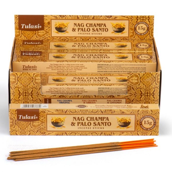 Kadzidełka Tulasi – Palo Santo i Nag Champa – oczyszczający duet