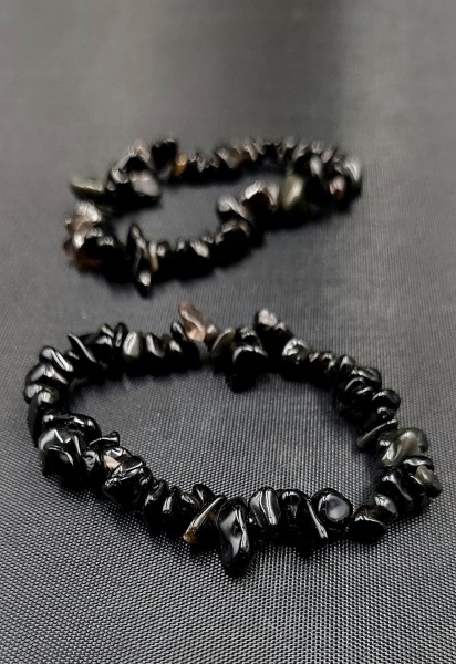 Bransoletka z Kamieni - AGAT CZARNY