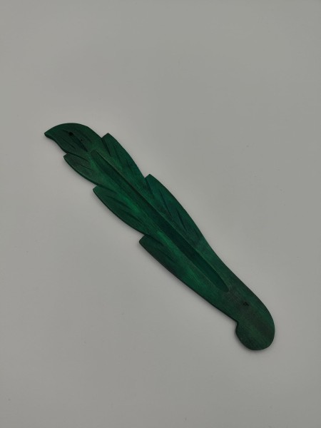Podstawka pod kadzidełka  Listek kolor ciemnozielony