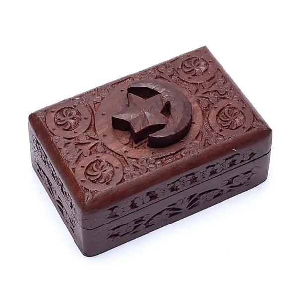 Pudełko na karty tarota Gwiazda i Księżyc 15x10cm