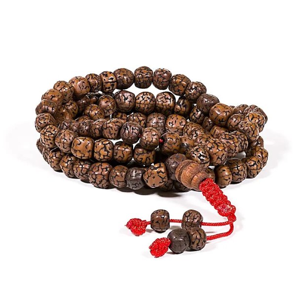 Rudraksha  Mala 108 polerowanych koralików