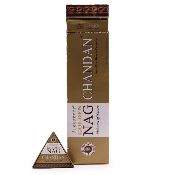 Kadzidełka Backflow Jumbo Golden Nag - Chandan
