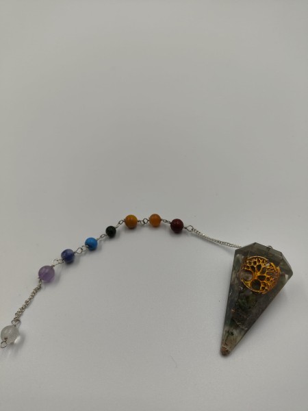 Wahadełko z Orgonitem Czakry - Drzewo Życia - Zielony