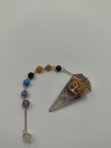 Wahadełko z Orgonitem Czakry - Drzewo Życia Kolorowy