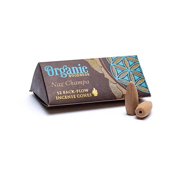 Kadzidełka  Backflow z przepływem zwrotnym Nag Champa Organic Goodness