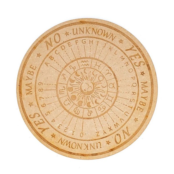 Mata tablica do  wróżenia, wahadełka astrologia grawerowana 20 cm