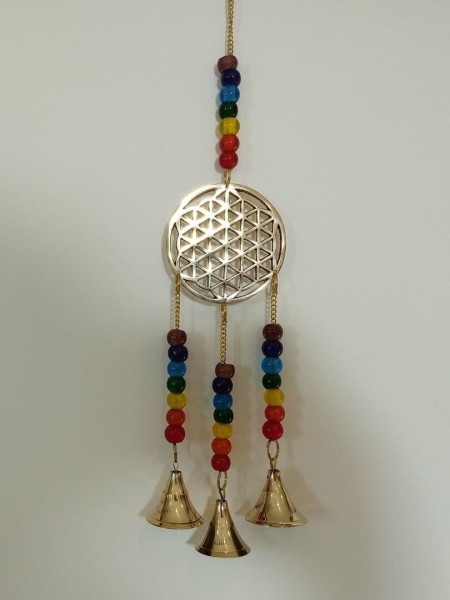 Dzwonek Łapacz słońca girlanda mandala Kwiat życia z dzwonkami