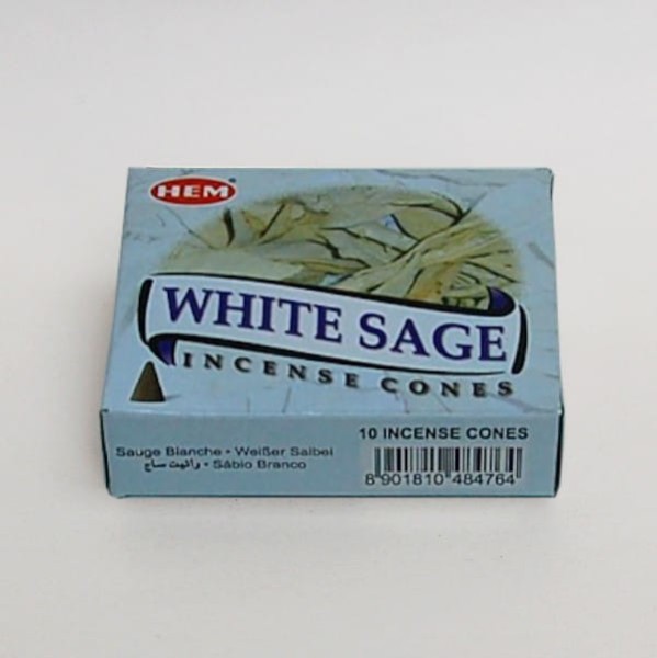 Hem Kadzidła stożkowe - White Sage, Biała Szałwia 
