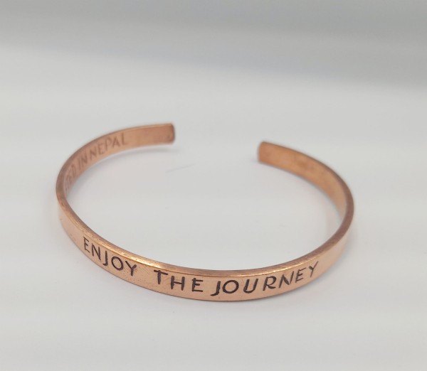 Inspirująca Bransoletka z Mosiądzu Enjoy the Journey
