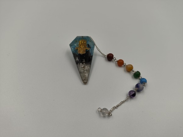 Wahadełko z Orgonitem Czakry - Hamsa 