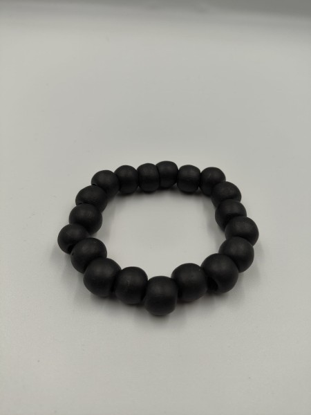 Bransoletka z  Drewnianymi Koralikami - Czarna 1 szt.