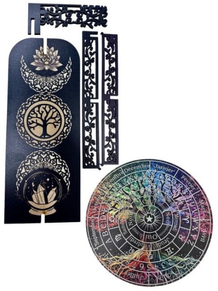 Tablica wróżbiarska, do wróżenia na wahadło drzewo życia 28cm