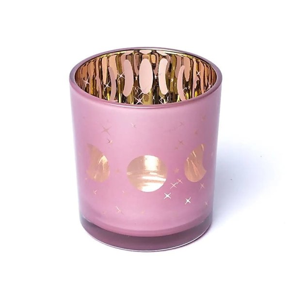 Świecznik fazy księżyca do tealightów i świec 7,3 x8 cm