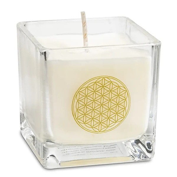 Świeca Zapachowa z wosku rzepakowego Kwiat Życia  6 cm
