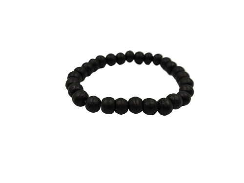 Bransoletka z Drewnianymi Koralikami czarna 1 szt. 