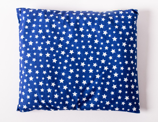 Poduszka relaksacyjna na sen z gryką - handmade, naturalna, prezent, gwiazdki