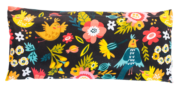 Poduszka na oczy z lawendą i łuską gryki– relaks, joga, handmade, naturalna, ptaki