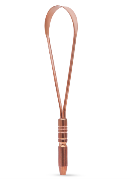 Miedziany czyścik do języka jednoręczny Sattva