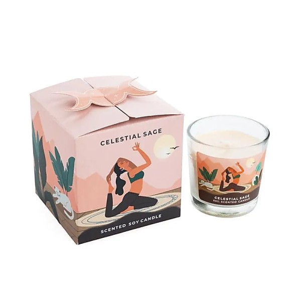 Sojowa świeca zapachowa Celestial Sage Moonshine Yoga 60g