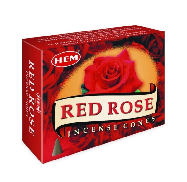 Hem Kadzidełka stożkowe - Red Rose, Czerwona Róża 