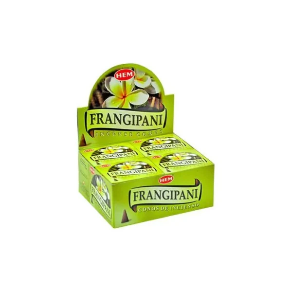 Kadzidła stożkowe  Frangipani Hem 10 sztuk