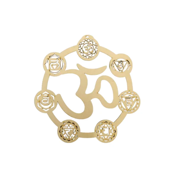 Siatka Kryształowa  7 czakr i Om - 20 cm