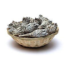 Kadzidło Biała Szałwia w pęczku z koszykiem - 24 sztuki 