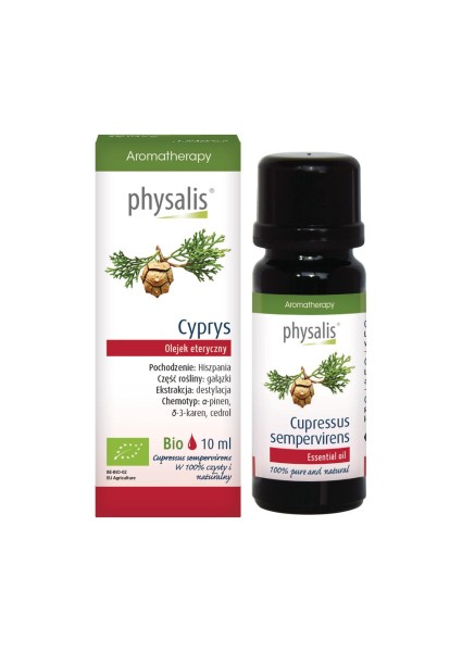 Olejek eteryczny BIO Physalis - Cyprys, Cypress, Hiszpania 10ml 
