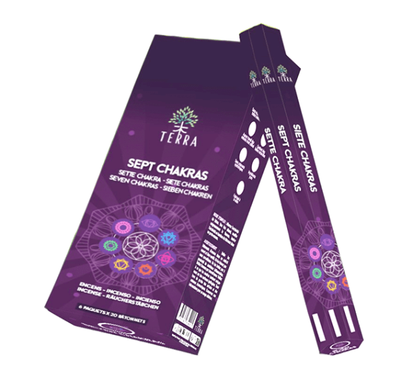 Kadzidełka Terra 7 Czakr hexa bez węgla drzewnego