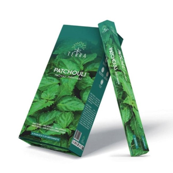 Kadzidło Terra Paczuli, Paczula  Hexa bez węgla drzewnego 30g