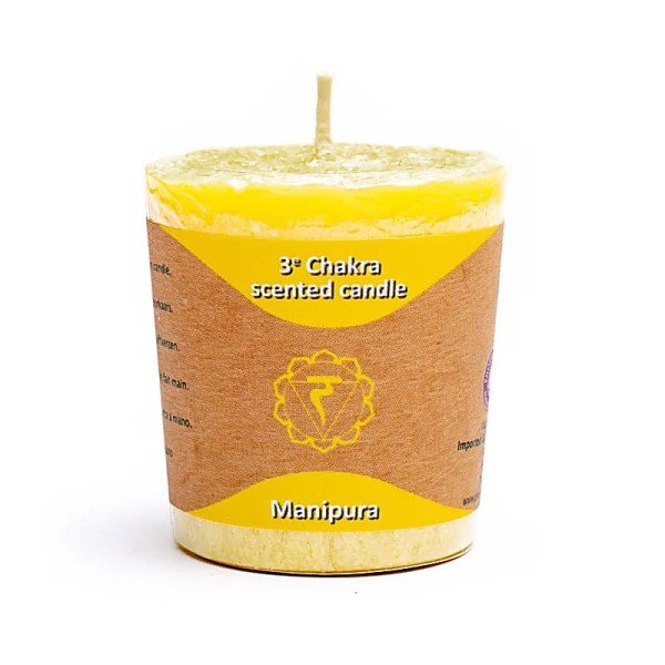 Świeca Zapachowa Czakra Manipura Siła Woli Bergamotka Cytryna Grejpfrut