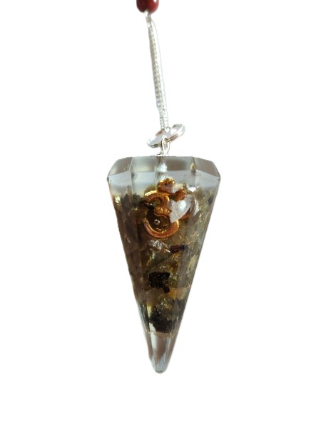 Wahadełko z Orgonitem Czakry - Om Wzór 4