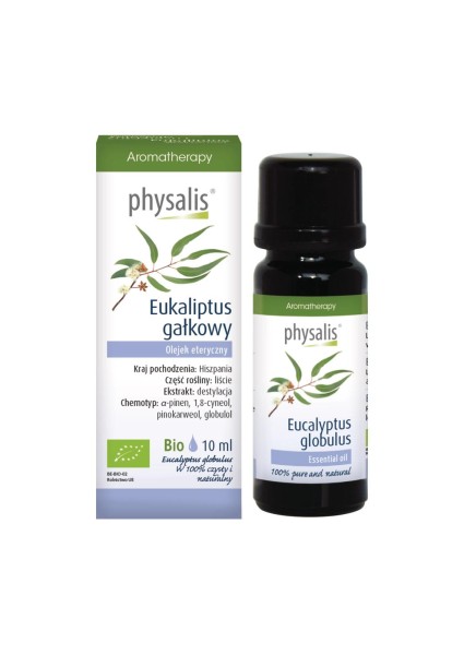 Olejek Eteryczny Eukalipus Gałkowy BIO 10ml PHYSALIS