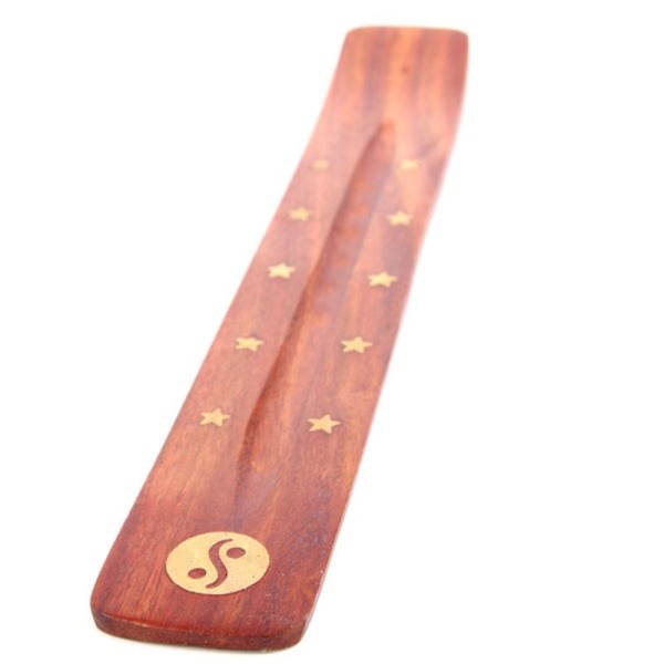 Podstawka pod kadzidełka - YIN YANG - drewno sheesham